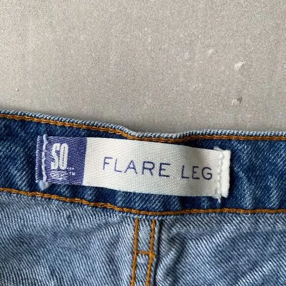 Sonoma Jeans Womens 34‎ x 31 Blue Flare Leg Retro - Picture 7 of 8